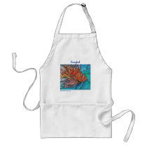 Colorful Lionfish "Stained Glass" Style Art! Aprons