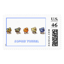 Colorful Little Chicks by Sophie Turrel postage by SophieClub Colorful Little Chicks by Sophie Turrel postage