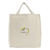 Colorful Little Dragonfly Embroidery Pattern embroidered bags