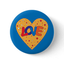 Colorful Love Design buttons by karanta Colorful Love Design buttons