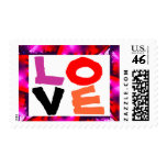 Colorful LOVE medium size stamps
