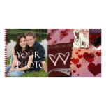 Colorful Love Photo Template Card Custom Photo Card