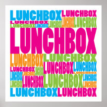 Colorful Lunchbox Posters
