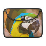 COLORFUL MACAW PARROT MACBOOK PRO SLEEVE
