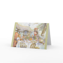 Colorful Mad Hatter's Tea Party Card