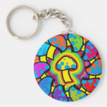 Colorful Magic Mushrooms Keychains
