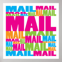 Colorful Mail Posters