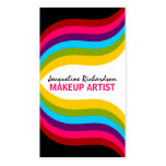 Colorful Makeup Artist Business Cards