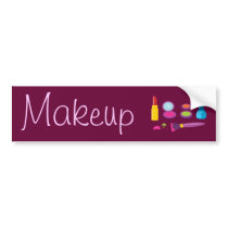 Colorful Makeup Bumper Sticker