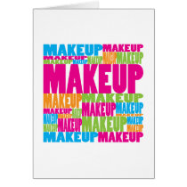 Colorful Makeup Greeting Cards
