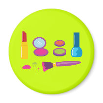 Colorful Makeup Fridge Magnets