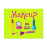 Colorful Makeup Post Card