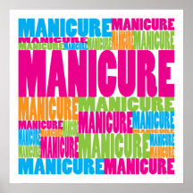 Colorful Manicure Posters