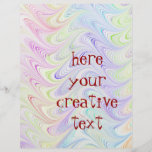 colorful marble pattern flyer