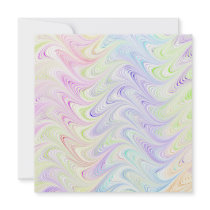 colorful marble pattern invitations
