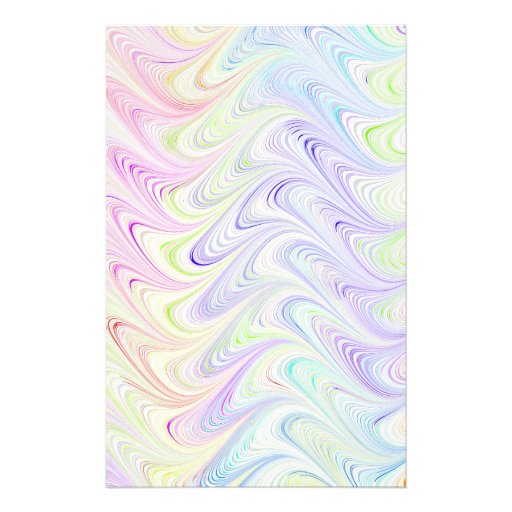 colorful marble pattern stationery paper | Zazzle
