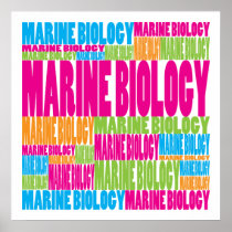 Colorful Marine Biology Posters