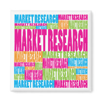 Colorful Market Research magnets