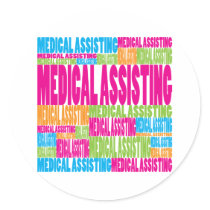 Colorful Medical Assisting stickers