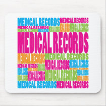 Colorful Medical Records mousepads by busybees Colorful Medical Records mousepads