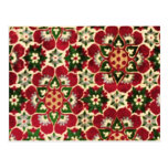 Colorful Medici Fabric Postcard