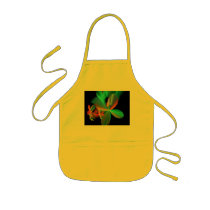 Colorful Metallic Flower Petals Aprons