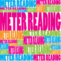 Colorful Meter Reading photo sculptures