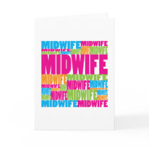 Colorful Midwife cards