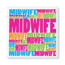 Colorful Midwife magnets by busybees Colorful Midwife magnets