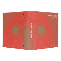 Colorful Mineral - Orange and Green (2in) Vinyl Binder