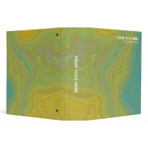 Colorful Mineral - Yellow and Blue (2in) 3 Ring Binder