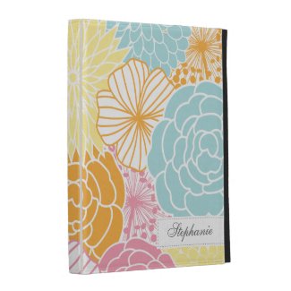 Colorful Mod Florals iPad Case