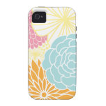 Colorful Mod Florals iPhone 4 Cover