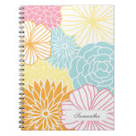 Colorful Mod Florals Note Books
