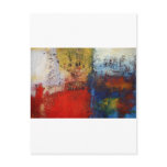 Colorful Modern Abstract Artwork Post Cards