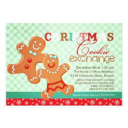 Colorful Modern Christmas Cookie Exchange Swap Announcement