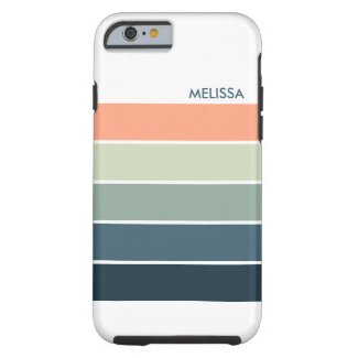 Colorful Modern Stripes G1 Tough iPhone 6 Case