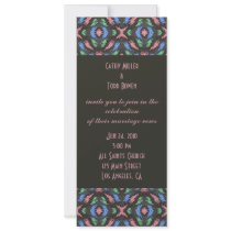 colorful modern wedding invitations