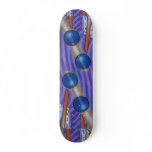 Colorful Molecule Skateboard