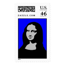 Colorful Mona postage by lonvig Colorful Mona postage