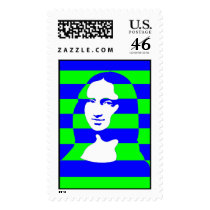 Colorful Mona postage by lonvig Colorful Mona postage