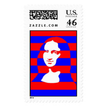 Colorful Mona postage by lonvig Colorful Mona postage