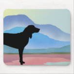 Colorful Mountains Coonhound (without text) Mouse Pads