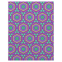 Colorful multicolor repeat patterns letterhead