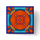 Colorful multicolor tile patterns buttons