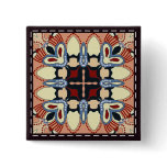 Colorful multicolor tile patterns buttons