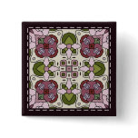 Colorful multicolor tile patterns buttons