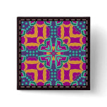 Colorful multicolor tile patterns buttons