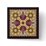 Colorful multicolor tile patterns buttons