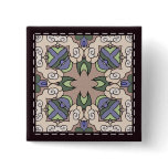 Colorful multicolor tile patterns buttons